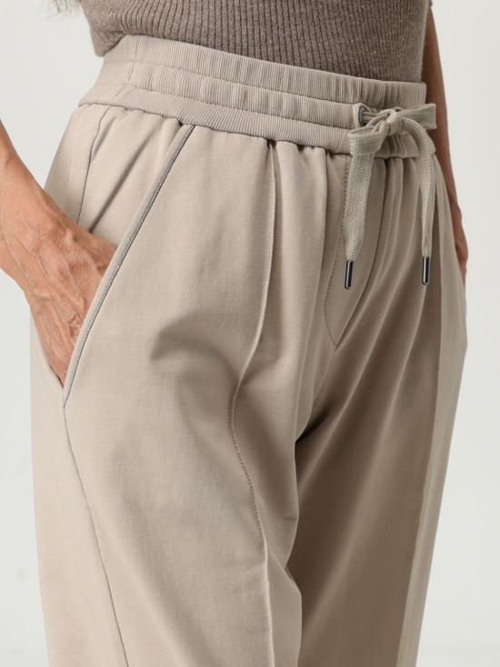 25FW 브루넬로 쿠치넬리 트레이닝/조거 팬츠 MH827FB799 C4274 Beige - BRUNELLO CUCINELLI