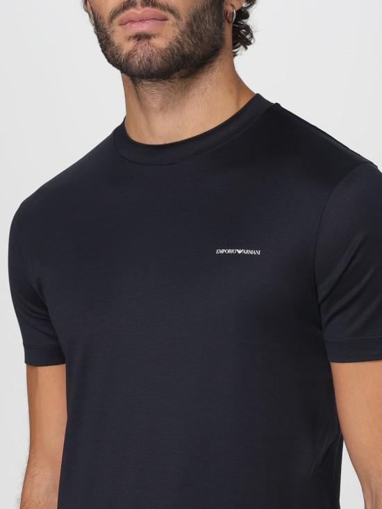 25FW 엠포리오 아르마니 반팔 티셔츠 8N1TD81JUVZ 0920 Navy - EMPORIO ARMANI