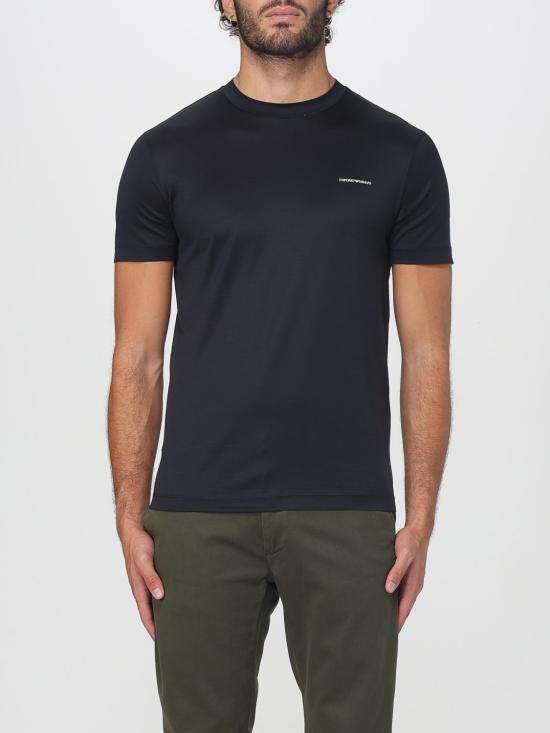 25FW 엠포리오 아르마니 반팔 티셔츠 8N1TD81JUVZ 0920 Navy