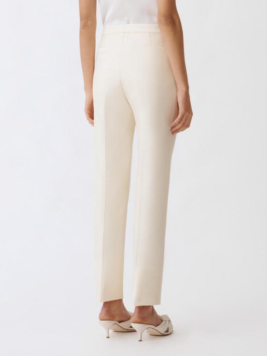 25FW 파비아나 필리피 스트레이트 팬츠 PAD265F326D787 0149 White - FABIANA FILIPPI
