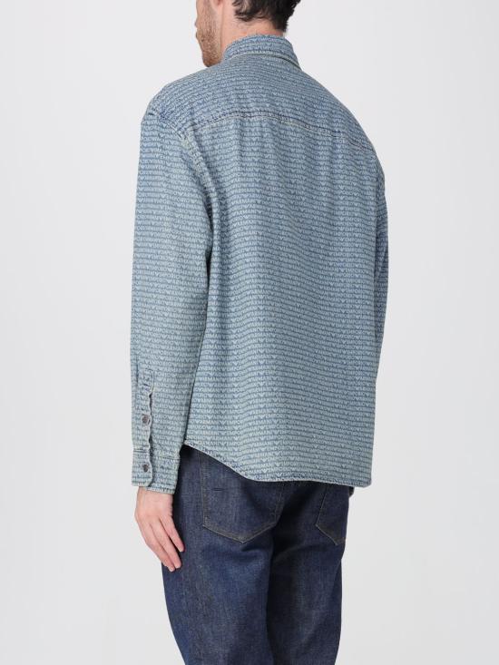 25FW 엠포리오 아르마니 긴팔 셔츠 EM003694AF19756 MB001 Denim - EMPORIO ARMANI