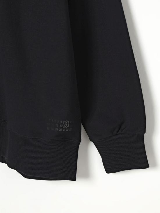 25FW [키즈] MM6 메종마르지엘라 풀오버 M60869MM06F M6900 Black - MM6 MAISON MARGIELA