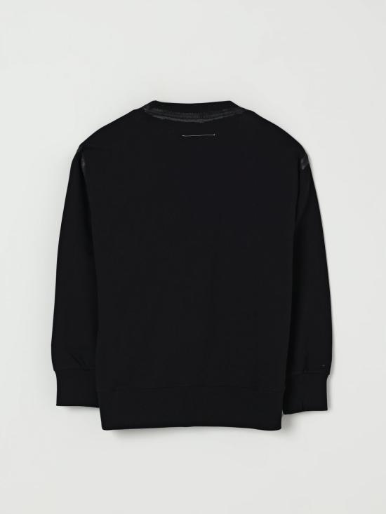 25FW [키즈] MM6 메종마르지엘라 풀오버 M60869MM06F M6900 Black - MM6 MAISON MARGIELA