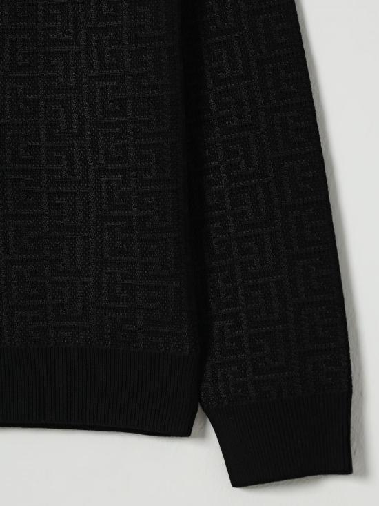 25FW [키즈] 발망 풀오버 BX9Q00X0121 930 Black - BALMAIN