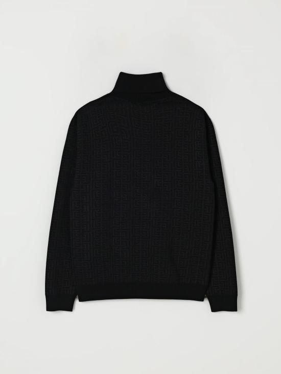 25FW [키즈] 발망 풀오버 BX9Q00X0121 930 Black - BALMAIN