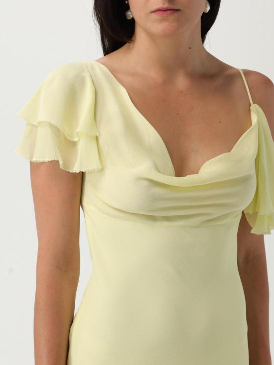 25FW 셀프 포트레이트 롱 원피스 PF25070MY Yellow - SELF PORTRAIT