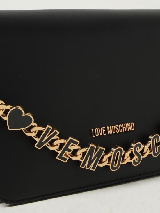 25FW 모스키노 레터링 체인참 크로스백 JC4071PP1NL13 00a Black - MOSCHINO