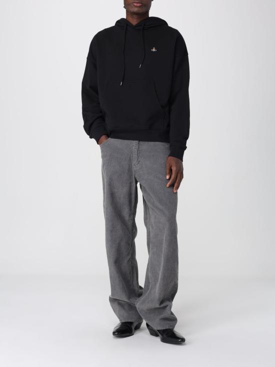 25FW 비비안웨스트우드 긴팔 티셔츠 2I01000MJ006O N401 Black - VIVIENNE WESTWOOD