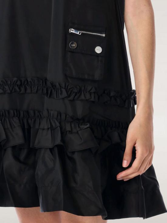 25FW 가니 롱 원피스 W0450 099 Black - GANNI