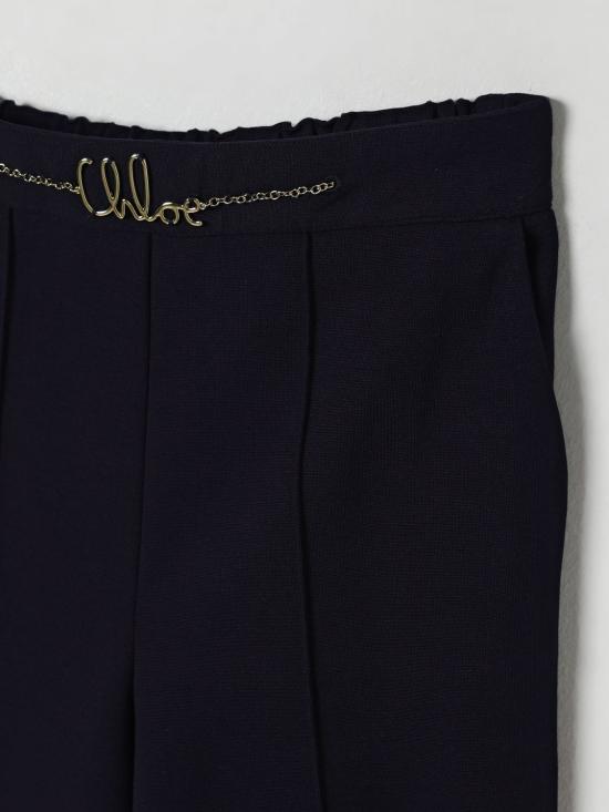 25FW [키즈] 끌로에 트레이닝/조거 팬츠 C20630 859 Blue - CHLOE