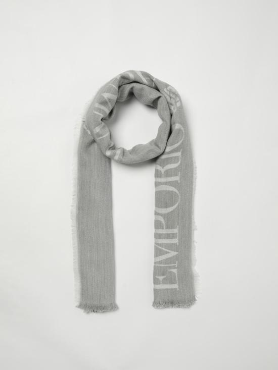 25FW 엠포리오 아르마니 머플러/스카프 EW003370AF20580 FC011 Black - EMPORIO ARMANI