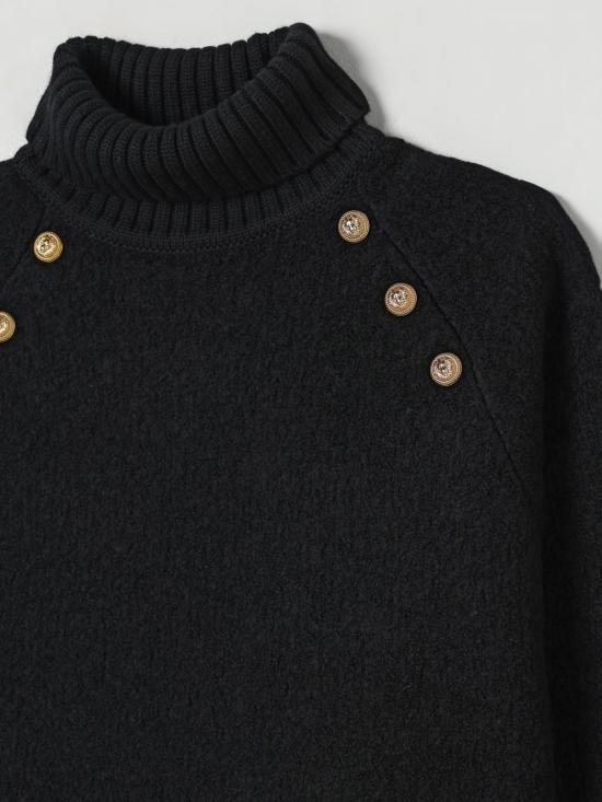 25FW [키즈] 발망 풀오버 BX9A60Z3317 930OR Black - BALMAIN