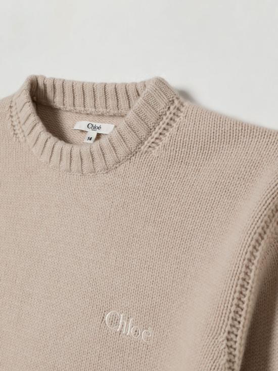 25FW [키즈] 끌로에 풀오버 C20644 257 Beige - CHLOE
