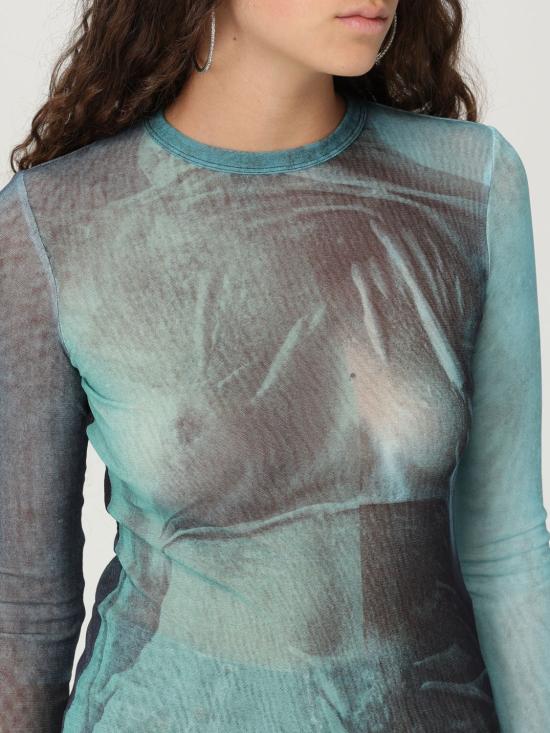 25FW 장 폴 고티에 긴팔 티셔츠 2503WTO310M004P 5557 Blue - JEAN PAUL GAULTIER