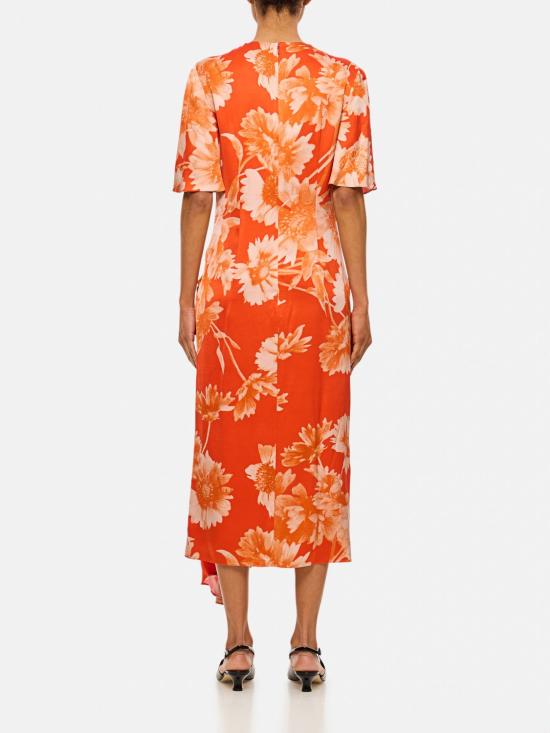 25SS 에르뎀 롱 원피스 PS25D2RTVS TROUBRIDGEFLORALVERMILLION Orange - ERDEM