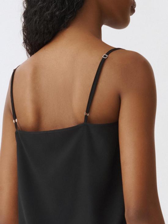 25SS 파비아나 필리피 민소매 티셔츠 TPD265F630L221 825 Black - FABIANA FILIPPI