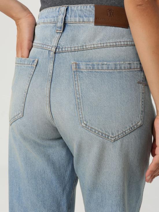 25FW 브루넬로 쿠치넬리 데님 팬츠 MP095P5565 C9039 Blue - BRUNELLO CUCINELLI