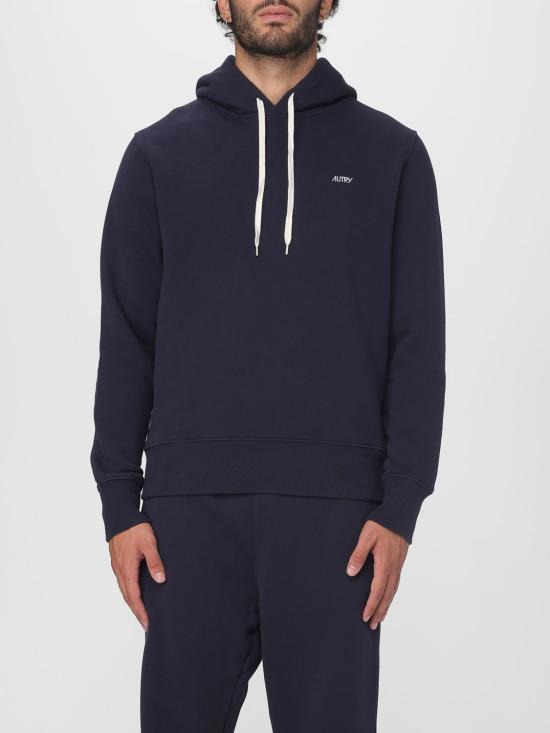 25FW 오트리 로고 후드 티셔츠  HOPM A2JB Blue