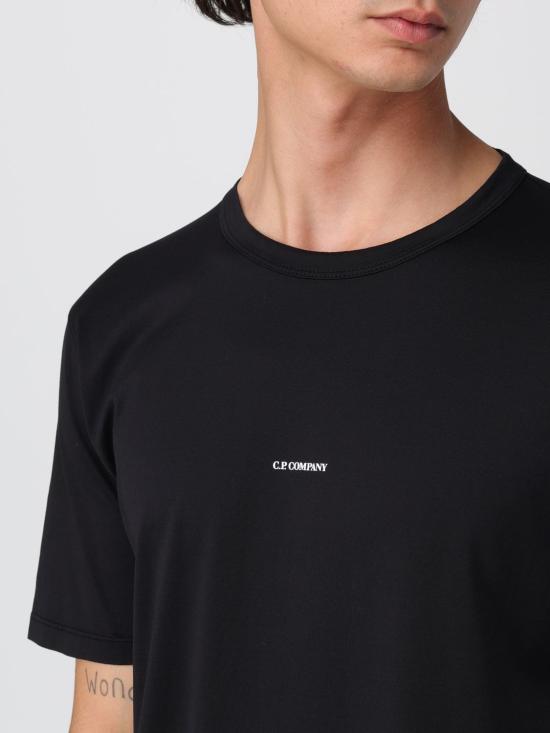 25FW 씨피 컴퍼니 반팔 티셔츠 19CMTS161A006374G 999 Black - C.P. COMPANY
