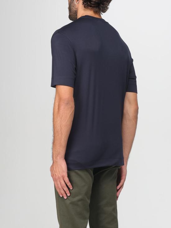 25FW 엠포리오 아르마니 반팔 티셔츠 EM002996AF13721 UB118 Blue - EMPORIO ARMANI