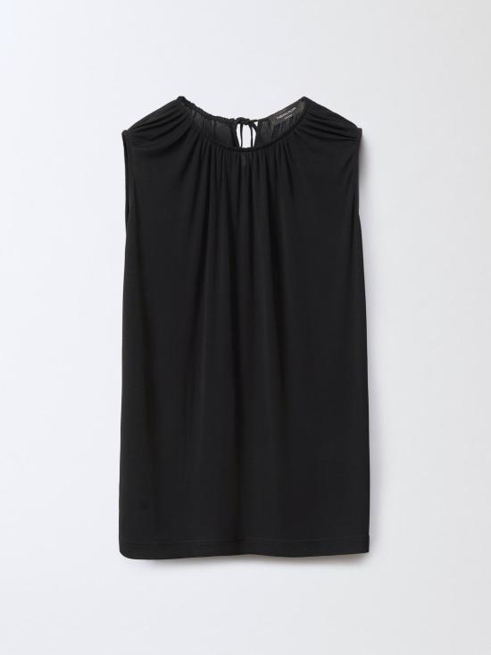 25SS 파비아나 필리피 민소매 티셔츠 TPD265F157D806 825 Black - FABIANA FILIPPI