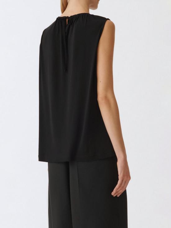 25SS 파비아나 필리피 민소매 티셔츠 TPD265F157D806 825 Black - FABIANA FILIPPI