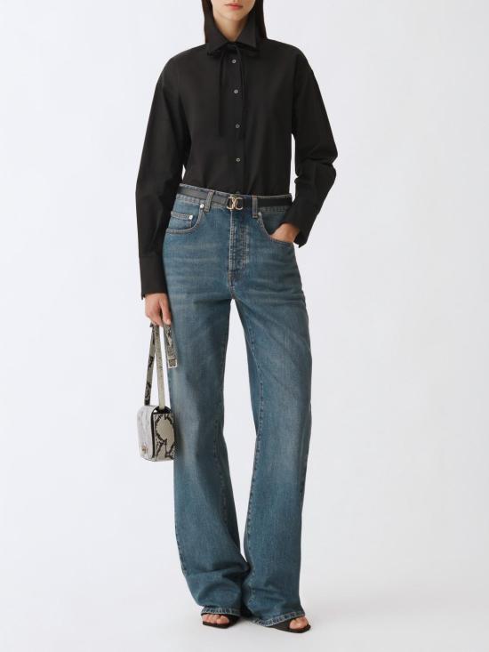 25FW 파비아나 필리피 셔츠 CAD265F329D650 825 Black - FABIANA FILIPPI