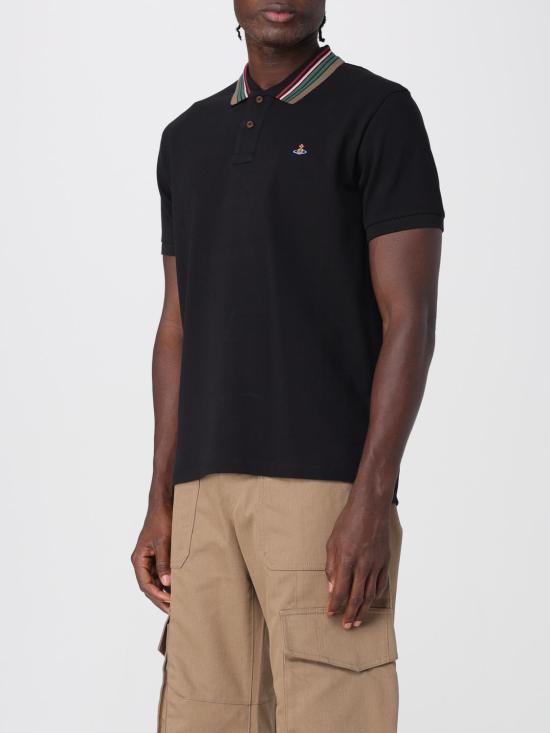 25FW 비비안웨스트우드 폴로 티셔츠 2H01000PJ0009 N401 Black - VIVIENNE WESTWOOD