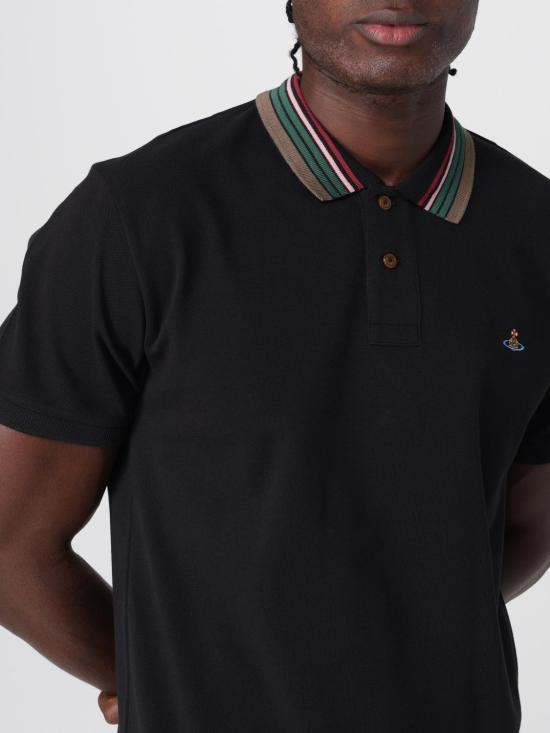 25FW 비비안웨스트우드 폴로 티셔츠 2H01000PJ0009 N401 Black - VIVIENNE WESTWOOD