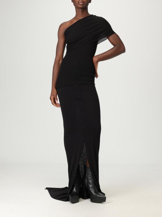 25FW 릭 오웬스 반팔 티셔츠 RP02E4625RIBM 09 Black - RICK OWENS