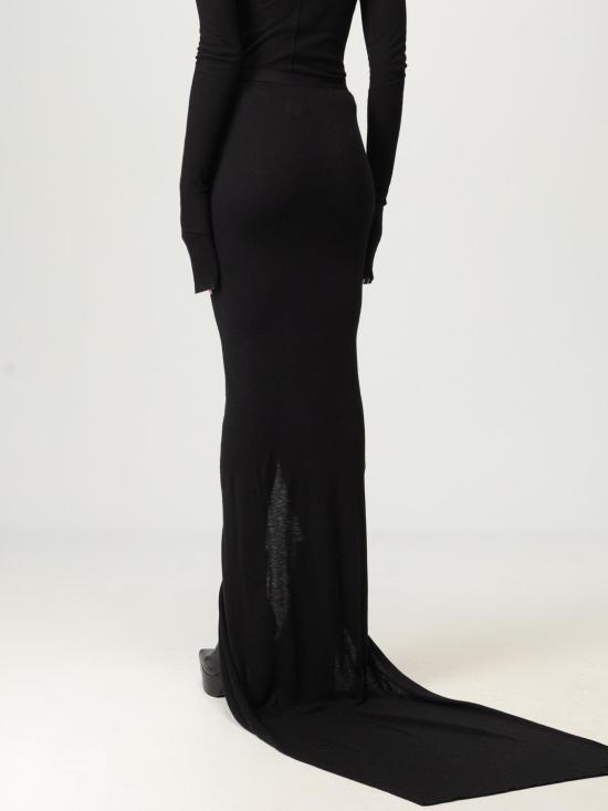 25FW 릭 오웬스 롱 스커트 RP02E4359JR 09 Black - RICK OWENS