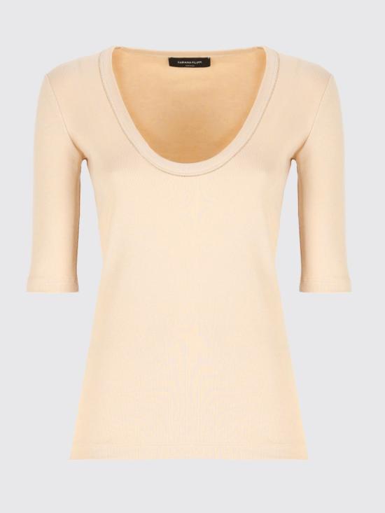 25FW 파비아나 필리피 민소매 티셔츠 JED265F151L180 1261 Sand - FABIANA FILIPPI