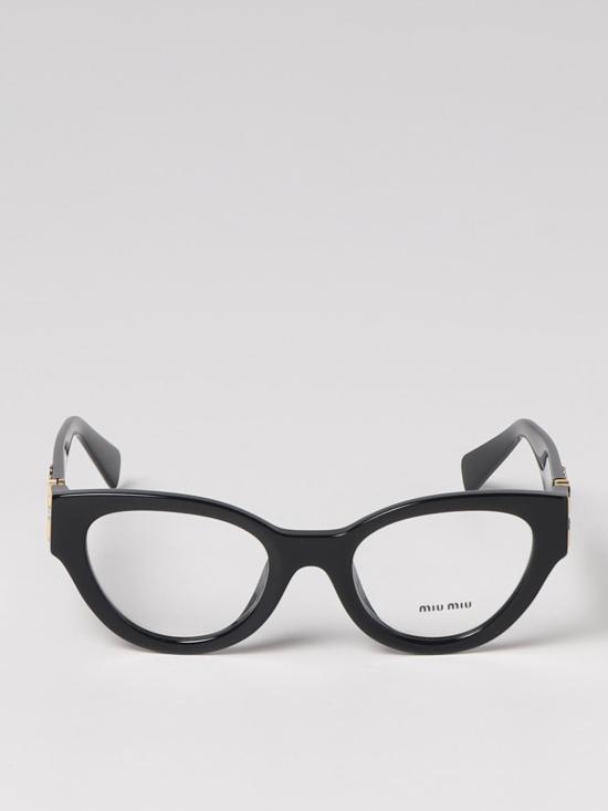 25FW 미우미우 안경 01VV 1AB1O1 Black - MIU MIU