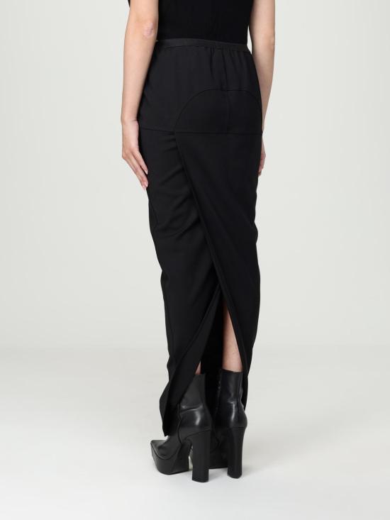 25FW 릭 오웬스 롱 스커트 RP02E4331WST 09 Black - RICK OWENS