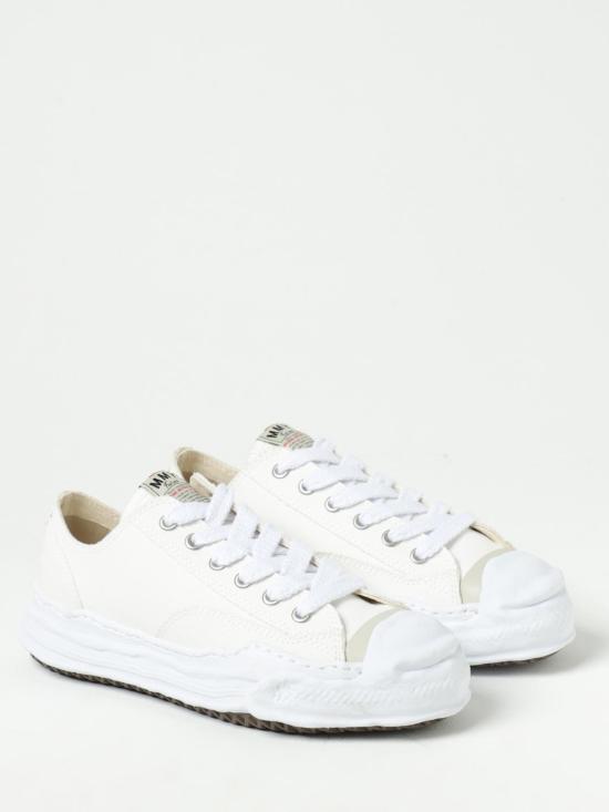 26SS 메종 미하라 야스히로 행크 OG 솔 캔버스 로우탑 A05FW702 White - MAISON MIHARA YASUHIRO