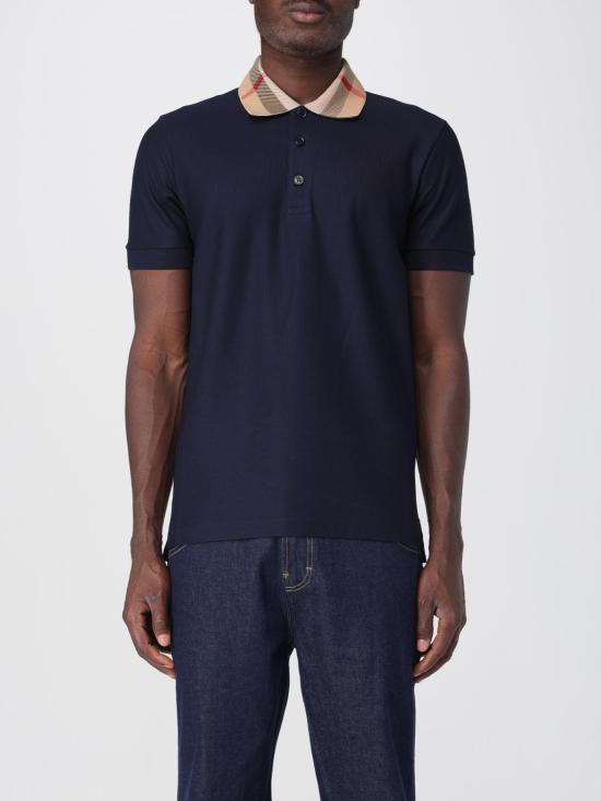 25FW 버버리 코튼 폴로 셔츠 8072661 Blue