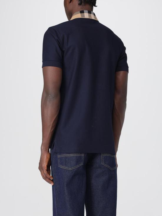 25FW 버버리 코튼 폴로 셔츠 8072661 Blue - BURBERRY