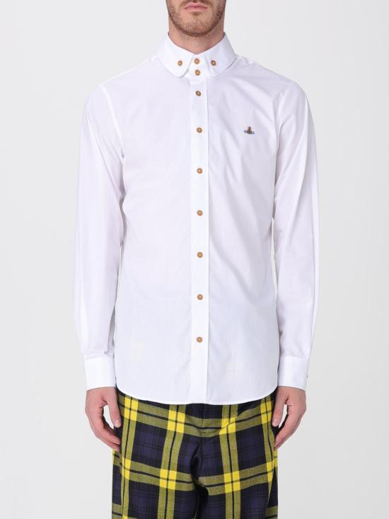 25FW 비비안웨스트우드 긴팔 셔츠 24010005W009Q A401 White