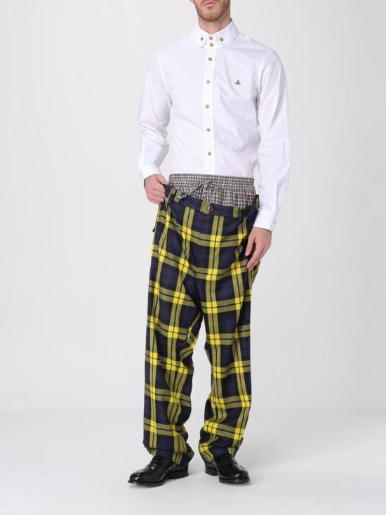 25FW 비비안웨스트우드 긴팔 셔츠 24010005W009Q A401 White - VIVIENNE WESTWOOD