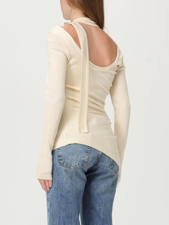 25FW 장 폴 고티에 긴팔 티셔츠 2503WTO287J000 03 Beige - JEAN PAUL GAULTIER