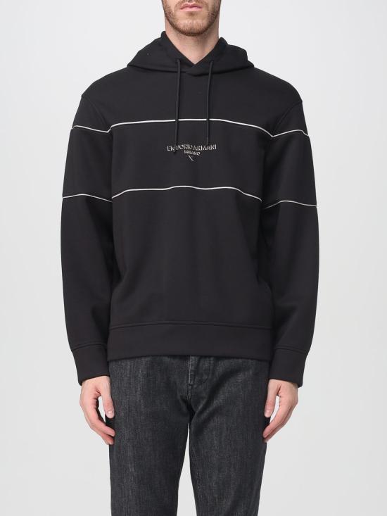 25FW 엠포리오 아르마니 긴팔 티셔츠 EM002885AF17545 UC001 Black