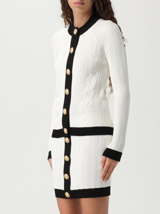 25FW 발망 스웨터 FF1KL191KI64 GAB White - BALMAIN
