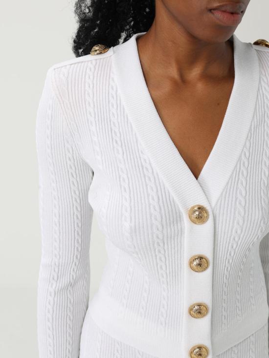 25FW 발망 스웨터 FF1KL245KI50 0FA White - BALMAIN