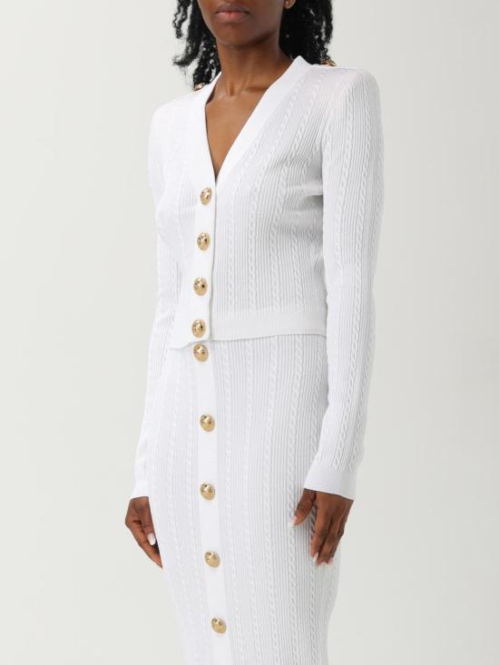 25FW 발망 스웨터 FF1KL245KI50 0FA White - BALMAIN