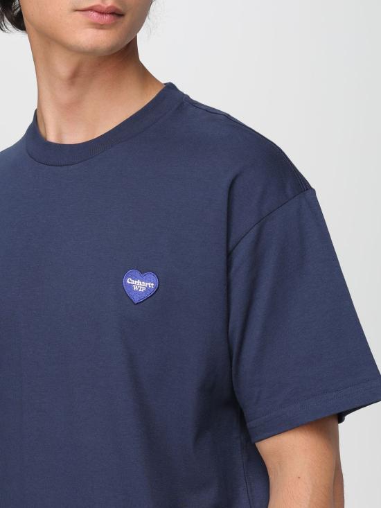 25FW 칼하트 WIP 반팔 티셔츠 I035203 01XX Blue - CARHARTT WIP