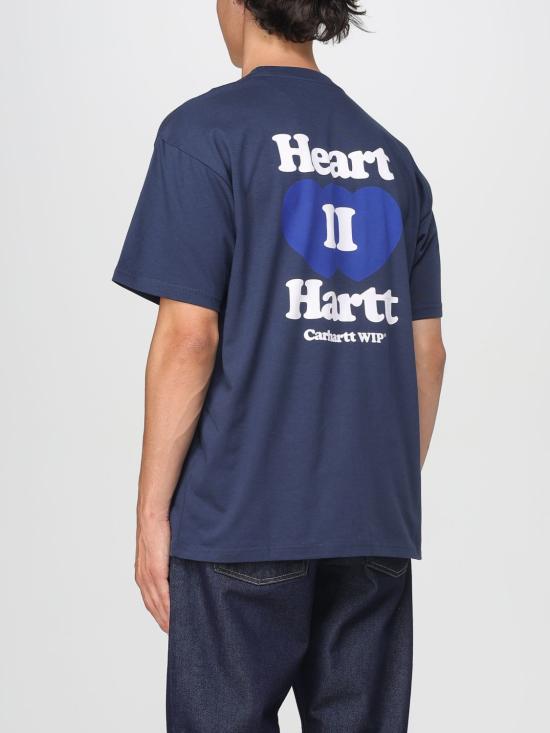 25FW 칼하트 WIP 반팔 티셔츠 I035203 01XX Blue - CARHARTT WIP