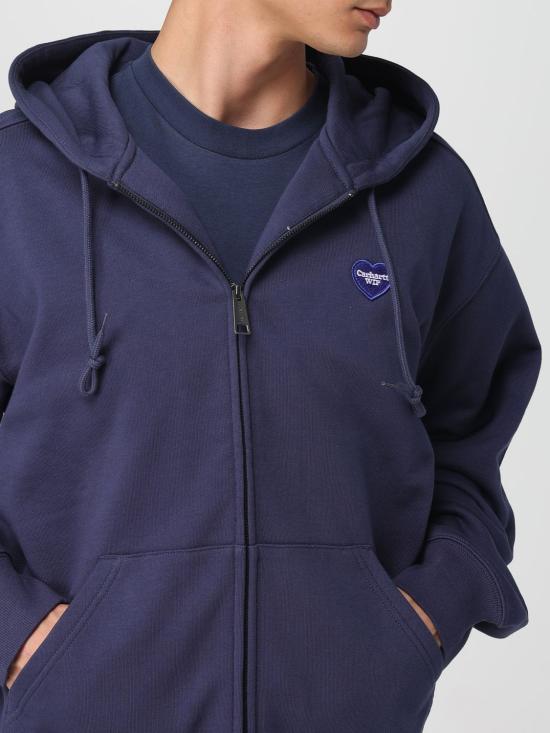 25FW 칼하트 WIP 집업 니트 I035176 01XX Blue - CARHARTT WIP