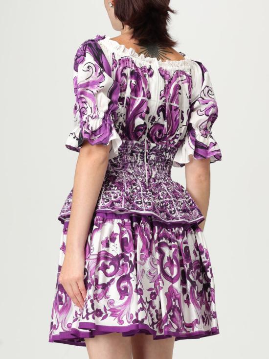 25FW 돌체앤가바나 블라우스 F71I6TFI5JP HP5DQ Violet - DOLCE & GABBANA