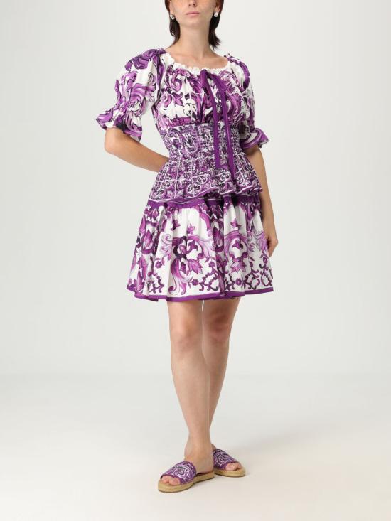 25FW 돌체앤가바나 블라우스 F71I6TFI5JP HP5DQ Violet - DOLCE & GABBANA