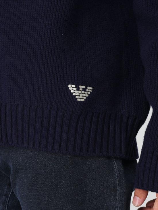 25FW 엠포리오 아르마니 스웨터 EM002498 AF17000 UB102 Gnawed Blue - EMPORIO ARMANI